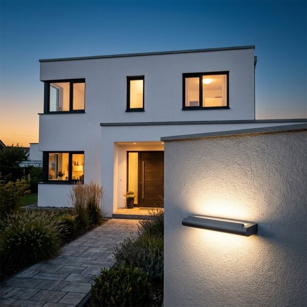 Brilagi -LED Venkovní nástěnné svítidlo SALERNO LED/12W/230V 35,5 cm antrac IP65