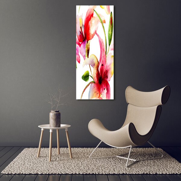 Vertikální Foto obraz canvas Květy lilie ocv-68744371