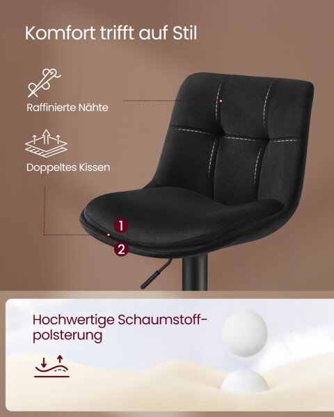 Set dvou barových židlí LJB198BH01 (2ks)