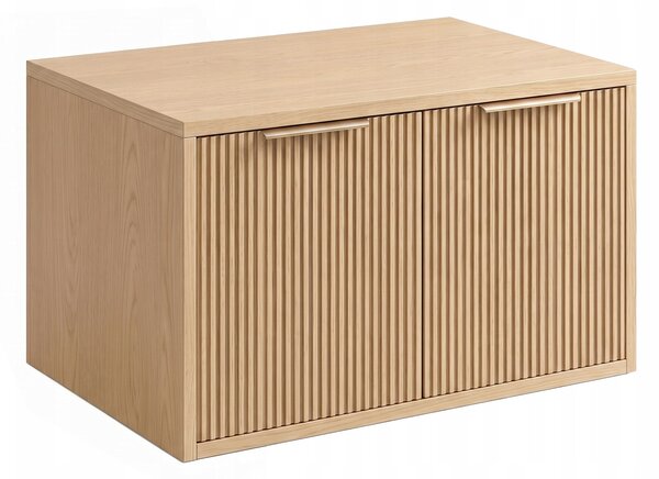 Koupelnová skříňka pod umyvadlo Rea Core Béžová 60 cm Drážkované čela