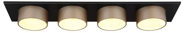 GLOBO 56964-4 RAYMOND stropní svítidlo LED 40W 5100/1900lm 3000K černá, champagne