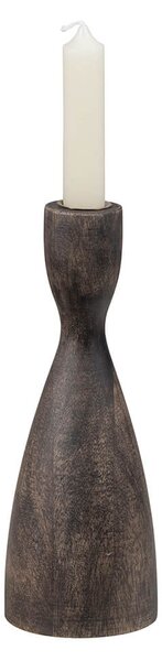 Svícen asor 22 x 8 cm dřevěný hnědý