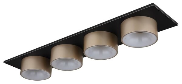 GLOBO 56964-4 RAYMOND stropní svítidlo LED 40W 5100/1900lm 3000K černá, champagne