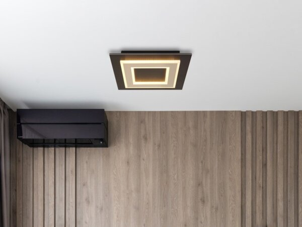 GLOBO 48033A-24 JAYDEN stropní svítidlo LED 24W 2200/680lm 3000K černá, tmavohnědá
