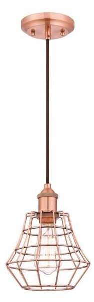 Westinghouse 6105240 - Lustr na lanku NATHAN 1xE27/60W/230V měděná