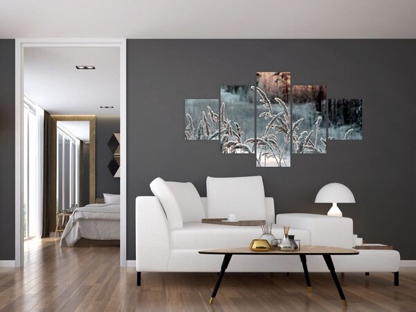 Obraz - Zamrzlá louka (125x70 cm)
