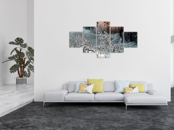 Obraz - Zamrzlá louka (125x70 cm)