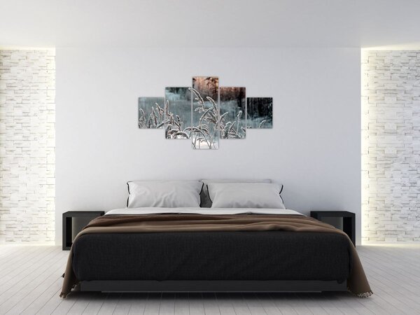Obraz - Zamrzlá louka (125x70 cm)