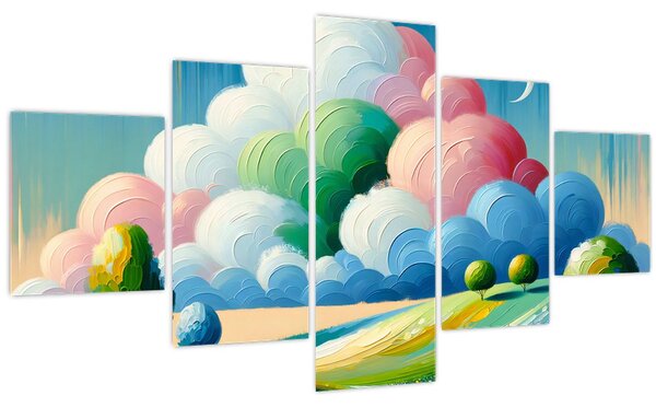 Obraz - Krajinka s mrakem (125x70 cm)