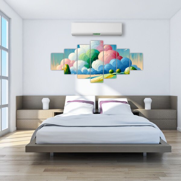 Obraz - Krajinka s mrakem (210x100 cm)