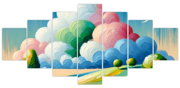 Obraz - Krajinka s mrakem (210x100 cm)