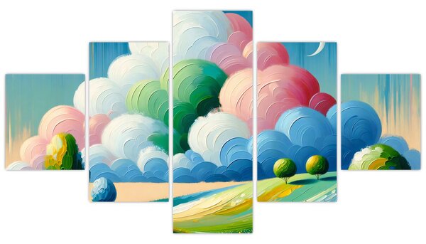 Obraz - Krajinka s mrakem (125x70 cm)