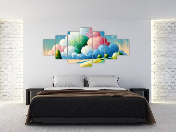 Obraz - Krajinka s mrakem (210x100 cm)