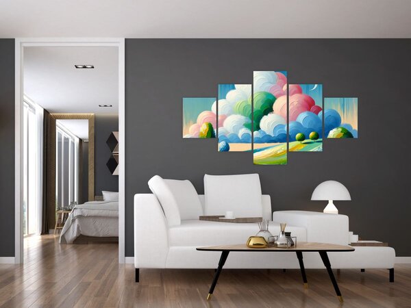 Obraz - Krajinka s mrakem (125x70 cm)