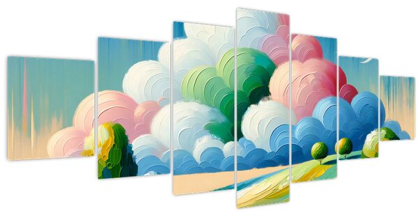 Obraz - Krajinka s mrakem (210x100 cm)