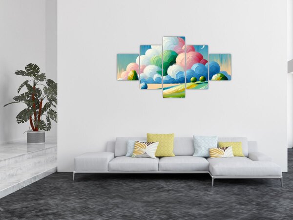 Obraz - Krajinka s mrakem (125x70 cm)