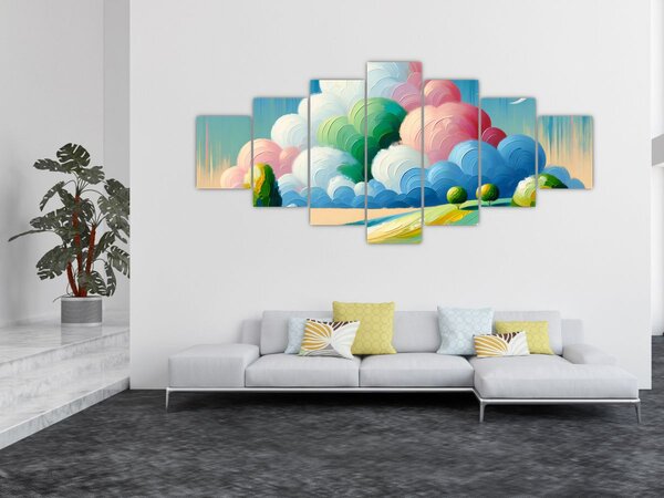 Obraz - Krajinka s mrakem (210x100 cm)