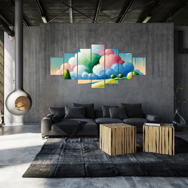 Obraz - Krajinka s mrakem (210x100 cm)