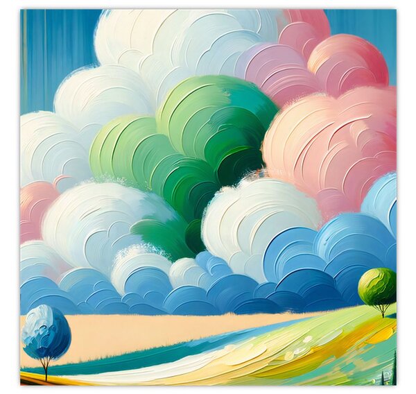 Obraz - Krajinka s mrakem (30x30 cm)