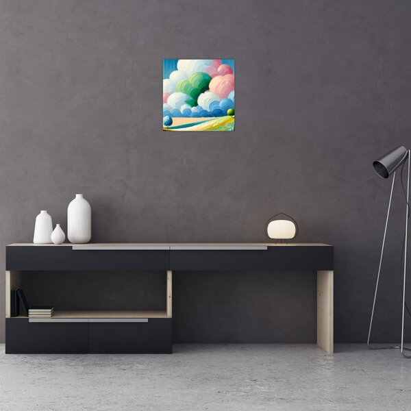 Obraz - Krajinka s mrakem (30x30 cm)