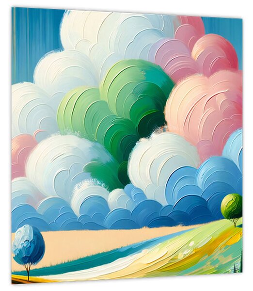Obraz - Krajinka s mrakem (30x30 cm)