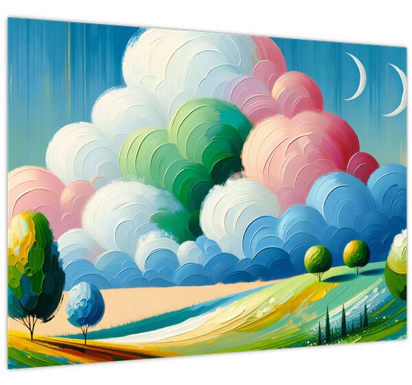 Obraz - Krajinka s mrakem (70x50 cm)