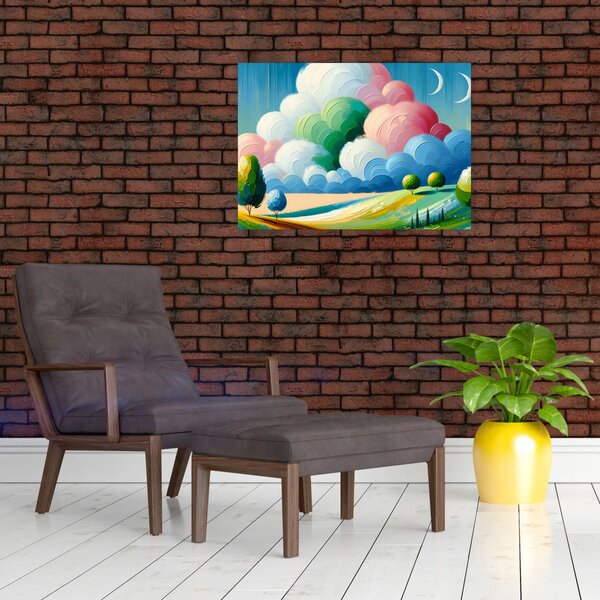Obraz - Krajinka s mrakem (70x50 cm)