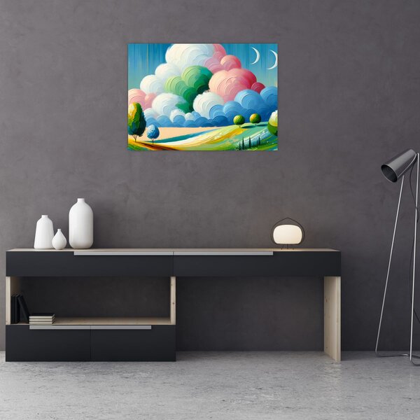 Obraz - Krajinka s mrakem (70x50 cm)