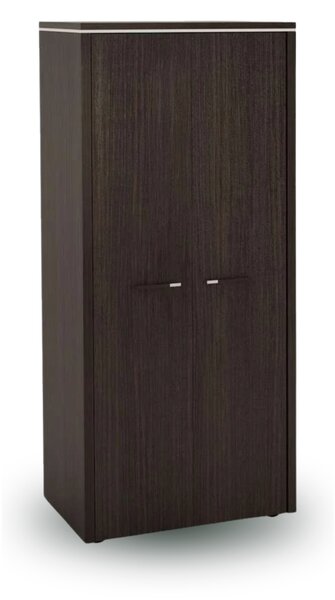 Vysoká skříň s obložením TopOffice 13, wenge