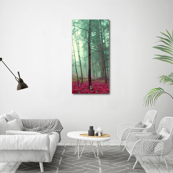 Vertikální Foto obraz canvas Les na podzim ocv-69969549