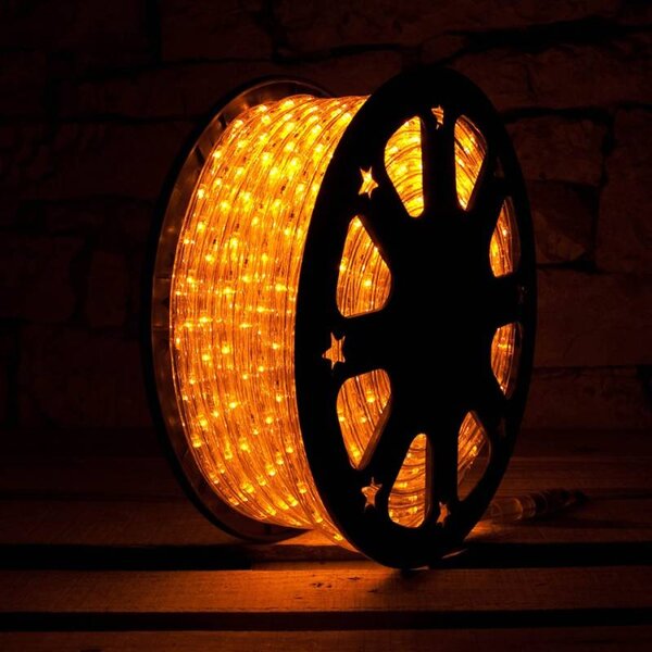 DECOLED LED hadice 50 m, žlutá, 1500 diod, IP44 Easy Fix