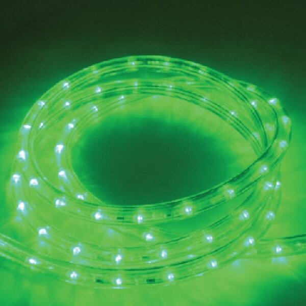 DECOLED Easy Fix světelná LED hadice venkovní, 50 m, zelená, 1500 diod, čirý kabel, IP44, cívka