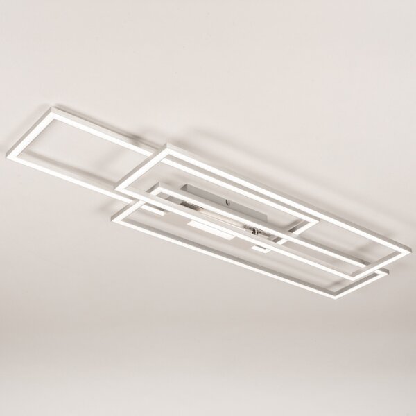 Stropní stmívatelné LED svítidlo do obýváku Contura Silver (LMD)