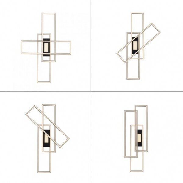 Stropní stmívatelné LED svítidlo do obýváku Contura Black (LMD)