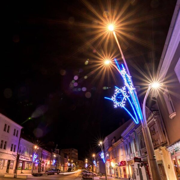 DECOLED Easy Fix světelná LED hadice venkovní, 50 m, modrá, 1500 diod, čirý kabel, IP44, cívka