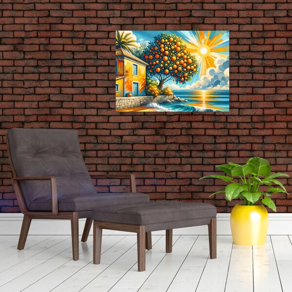 Obraz - Dům s pomeranči I. (70x50 cm)