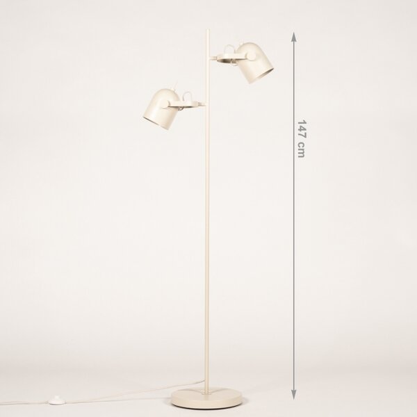 Stojací industriální lampa Anarchy 2 Taupe (LMD)