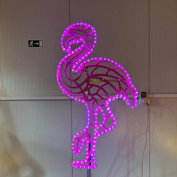 DECOLED Easy Fix světelná LED hadice venkovní, 50 m, růžová, 1500 diod, čirý kabel, IP44, cívka