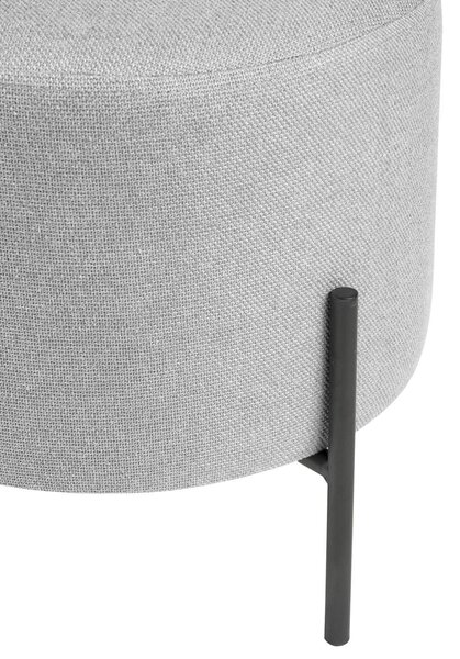Puf amila Ø 40 cm šedý