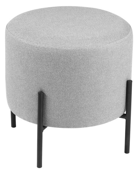 Puf amila Ø 40 cm šedý