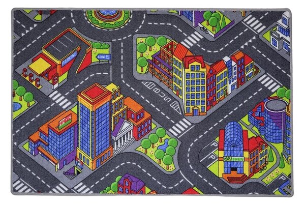 Associated Weavers Dětský kusový koberec silnice Big City - 95x133 cm