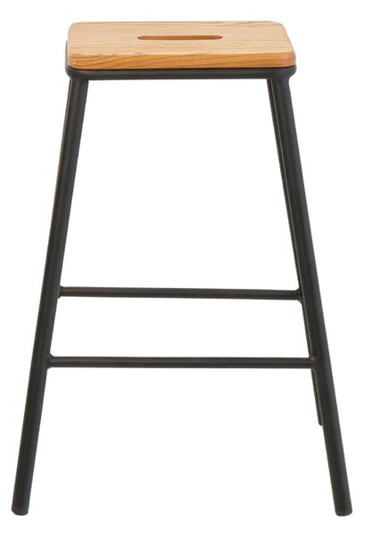 Barová židle vanyl 67 cm černá