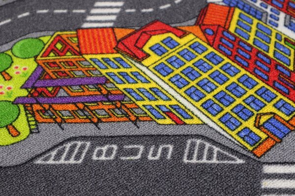 Associated Weavers Dětský kusový koberec silnice Big City - 95x133 cm