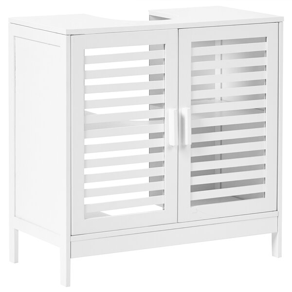 Skříňka pod umyvadlo MISSOULA Bambus 60 cm Bílá