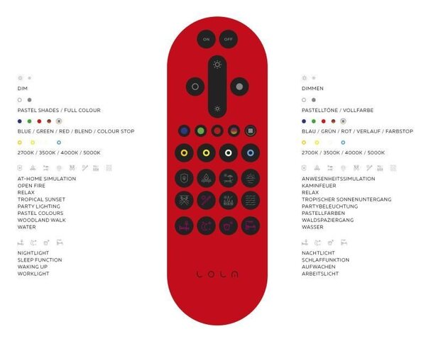 LD 08202-1 LOLAsmart - BULB LED žárovka RGB+W Smart Home E14 MEDION RGB+2700-5000K - LEUCHTEN DIREKT / JUST LIGHT
