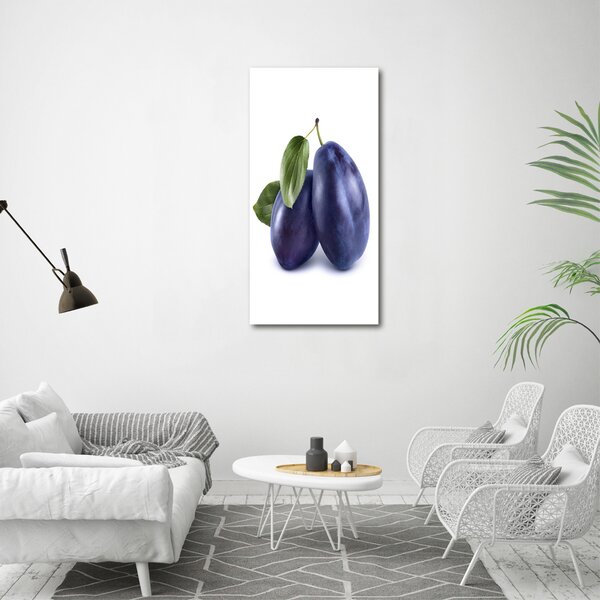 Vertikální Moderní skleněný obraz z fotografie Švestky osv-71028345