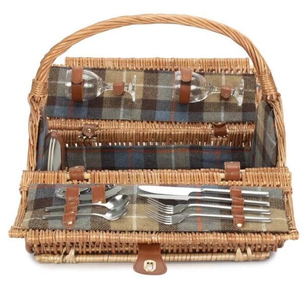 Willow Direct Piknikový koš COUNTRY BARREL proutěný pro 2 osoby