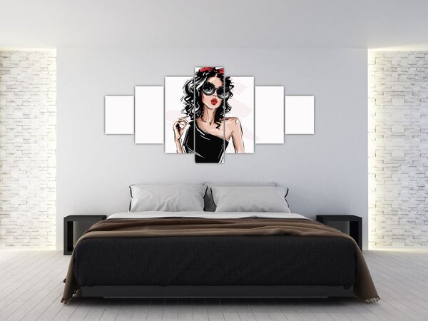 Obraz - Fashion woman (210x100 cm)