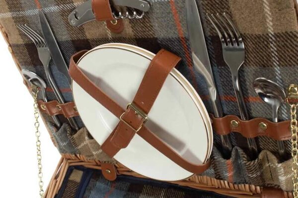Willow Direct Piknikový koš COUNTRY HAMPER proutěný pro 2 osoby