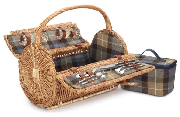 Willow Direct Piknikový koš COUNTRY BARREL proutěný pro 2 osoby